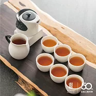 【陸寶LOHAS】東籬雅菊 淨墨牡丹 新骨瓷茶器 精雕花卉 金點設計獎 淨墨牡丹