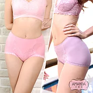 AMANDA艾曼達 加大內褲 TENCEL天絲棉包臀(L-加大Q 單件)L-紫色(豆沙)