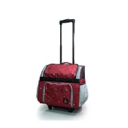【安琪圈圈】 多功能雙輪寵物拉桿箱暗紅色
