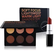 M.A.C 持妝立體彩盤唇膏組[超持妝立體彩妝盤+霧幻性感唇膏]-公司貨