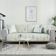 【巴芙洛】四季清涼冰絲防滑坐墊3人60*180cm 黃灰