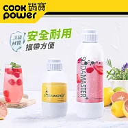 【CookPower 鍋寶】萬用氣泡水機專用水瓶2入組(500c.c.+1000c.c.)(EO-BWM2100Y01Y02)