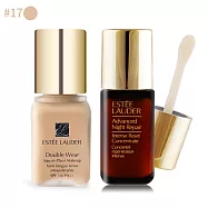 ESTEE LAUDER雅詩蘭黛 粉持久完美持妝粉底#17(7ml)+特潤超導賦活精萃(5ml)-公司貨