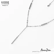 【AnnZen】《日本製 Horie》純鈦磁石項鍊-鈦棒