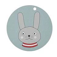 丹麥OYOY 圓形矽膠餐墊 / 格雷小兔