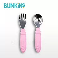 美國 Bumkins 寶寶不鏽鋼湯叉組- Hello Kitty