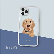 INJOYmall for iPhone 6 / 6s 黑皮黃金獵犬 透明耐衝擊防摔 手機殼