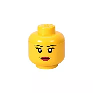 丹麥LEGO 放大版樂高人頭收納盒 (迷你微笑女孩)