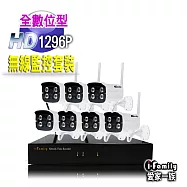 【宇晨I-Family】免施工/免設定3百萬畫素八路式無線監視錄影套裝組(NVR+七鏡頭)