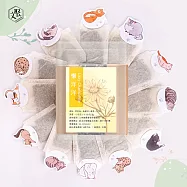 文聚 貓與自然農 四合一花草茶禮盒(檸檬草+玫瑰+洋甘菊+薰衣草)