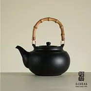【陸寶LOHAS】寶滿燒水陶壺2號 1.5L 直火電陶爐 進口耐熱陶土 品茗專用 禪風黑