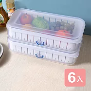 《真心良品》沃爾7號濾水保鮮盒(長型3.6L)-6入組