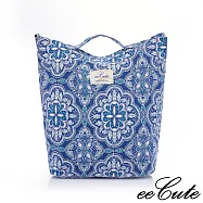 eeCute復古圖騰水洗帆布托特包(手提、斜側背) 文藝復興