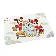 [迪士尼] 米奇中國風 系列 珪藻土吸水地墊 60x39-新年洗澡