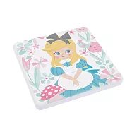 [迪士尼] 愛麗絲夢遊仙境系列杯墊-同款兩入一組 - 多款可選 (10x10x0.9cm)花花草草