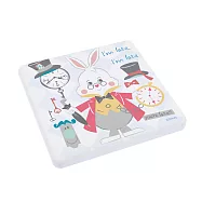 [迪士尼] 愛麗絲夢遊仙境系列杯墊-同款兩入一組 - 多款可選 (10x10x0.9cm)白兔先生