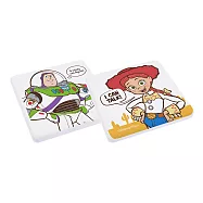 [迪士尼] 玩具總動員系列 珪藻土杯墊 - 兩入一組 - 多款可選 (10x10x0.9cm)巴斯光年&翠絲