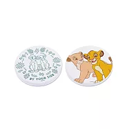 [迪士尼] 獅子王系列珪藻土杯墊 - 方款/圓款 - 兩入一組 - 多款可選 (10x10x0.9cm)辛巴&娜娜(圓)
