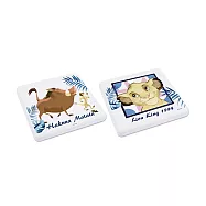 [迪士尼] 獅子王系列珪藻土杯墊 - 方款/圓款 - 兩入一組 - 多款可選 (10x10x0.9cm)插畫三人組(方)