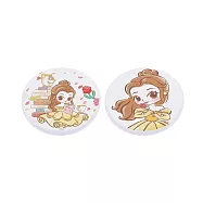 [迪士尼] 公主童話風系列 珪藻土杯墊 - 兩入一組 - 多款可選 (10x10x0.9cm)美女與野獸