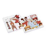 [迪士尼] 米奇中國風系列 珪藻土杯墊 - 兩入一組 - 多款可選 (10x10x0.9cm)掃除時間