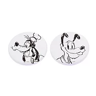 [迪士尼] 米奇家族系列珪藻土杯墊 - 圓款 - 兩入一組 - 多款可選 (10x10x0.9cm)布魯托高飛