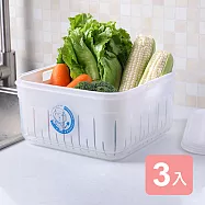 《真心良品》沃爾9號濾水保鮮盒(寬型4.6L)-3入組