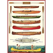 美國 Cavallini & Co. wrap 包裝紙/海報 獨木舟