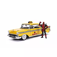 JADA Marvel 漫威 1:24 合金 計程車+死侍 公仔