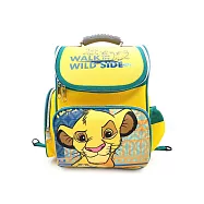 DF 童趣館 - 正版迪士尼系列附哨子胸扣護脊透氣書包多款任選無獅子王黃色