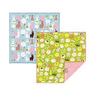 日本 +ima有機棉方巾〈吃貨系列〉草泥馬x棉花糖+日式和果子二入組