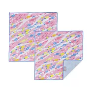 日本 +ima有機棉方巾〈海洋動物系列〉小魚糖果二入組