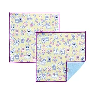 日本 +ima有機棉方巾〈森林動物系列〉法鬥x勿忘我草二入組