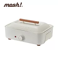 【日本 mosh!】電烤盤 M-HP1 IV象牙白