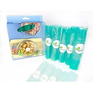 【Sproutee】彈力Q Q 矽膠保鮮膜(大) - 5入裝綠色