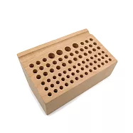 糊塗鞋匠 優質鞋材 N296 76孔櫸木皮雕工具座 1個