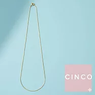 CINCO 葡萄牙精品 Dona Margo choker 925純銀鑲24K金頸鍊 鎖骨鍊 細緻素鍊 50公分
