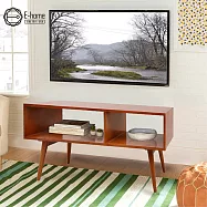 E-home Hawthorne霍森二空多媒體收納電視櫃-兩色可選原木色