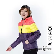 【遊遍天下】親子款90%羽絨防風防潑水羽絨外套(A075)110桔紅/黃/紫