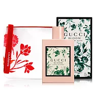 GUCCI BLOOM Acqua di Fiori 繁花之水淡香水(100ml)-國際航空版贈克蘭詩花漾化妝包