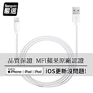 【Songwin】iPhone Lightning 8Pin MFI蘋果認證 傳輸充電線1.6M
