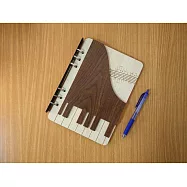 木雕鋼琴A5-6孔筆記本