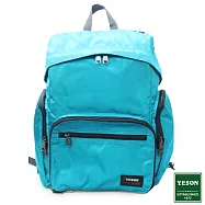 YESON - 商旅輕遊可摺疊式大容量後背包-湖綠色湖水綠