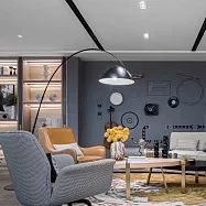 H&R安室家 摩爾落地燈 ZA0078黑色