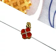 【Eli Jewelry】四葉幸運草瑪瑙鋯石造型黃金墜頭 墜子 吊墜 (附金飾保證卡 黃金 重0.24錢)