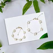 Endro 嚴選 【Mommy & Girl】系列 l 四葉幸運珍珠手鍊