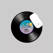 【囂搞 x 耳機狗設計】 聯名黑膠薄型唱片滑鼠墊