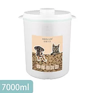 ANKOU LIFE安酷生活7000ml一鍵搞定保鮮密封儲糧桶(附贈勺子)