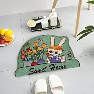 【巴芙洛】四季如春水果寶島絲圈門口地墊-兔子絲圈地墊