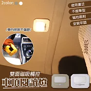 居家車用多色調光LED磁吸閱讀燈咖色